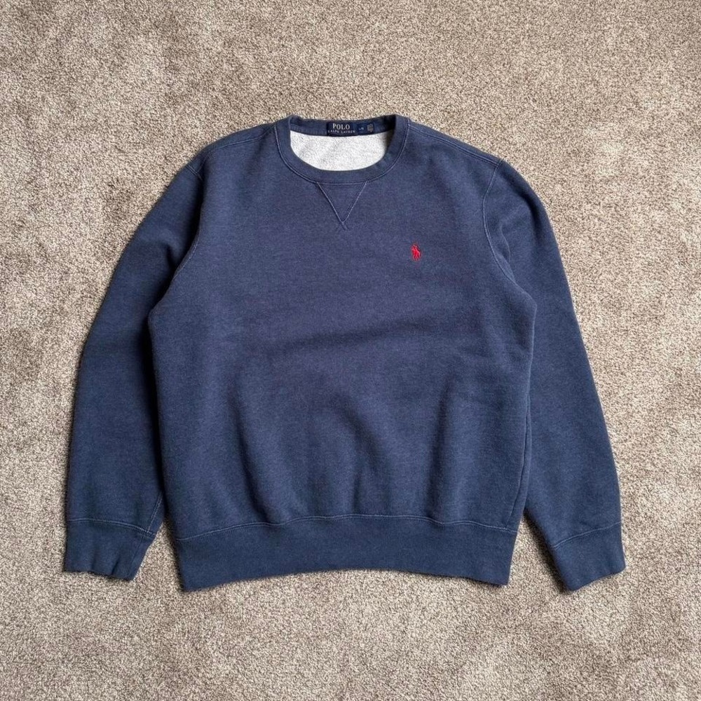 PALE BLUE POLO RALPH LAUREN CLASSIC LOGO SWEATSHIRT